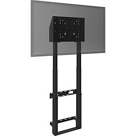 Monitor Wandhalterung e.BOX®, für 1 Display bis 86' & bis 120 kg, elektrisch höhenverstellbar, Anti-Kollisionsschutz, Kabelbox, VESA, Stahl, schwarz