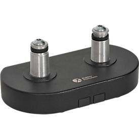 Monitorarm BakkerElkhuizen BE Flexible Dual, für 2 Monitore, bis 10 kg, dreh-, neig- und schwenkbar, 80 mm Klemmweite, VESA-komaptibel, ergonomisch, Höhenverstellbar von 170 bis 582 mm, schwarz 