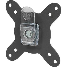 Monitorarm BakkerElkhuizen BE Flexible, für 1 Monitor, bis 10 kg, dreh-, neig- und schwenkbar, 80 mm Klemmweite, VESA-komaptibel, ergonomisch, Höhenverstellbar von 170 bis 582 mm, dunkelgrau/schwarz