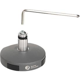 Monitorarm BakkerElkhuizen BE Flexible, für 1 Monitor, bis 10 kg, dreh-, neig- und schwenkbar, 80 mm Klemmweite, VESA-komaptibel, ergonomisch, Höhenverstellbar von 170 bis 582 mm, dunkelgrau/schwarz