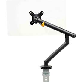 Monitorarm BakkerElkhuizen BE Flexible, für 1 Monitor, bis 10 kg, dreh-, neig- und schwenkbar, 80 mm Klemmweite, VESA-komaptibel, ergonomisch, Höhenverstellbar von 170 bis 582 mm, schwarz