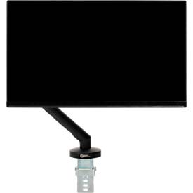 Monitorarm BakkerElkhuizen BE Flexible, für 1 Monitor, bis 10 kg, dreh-, neig- und schwenkbar, 80 mm Klemmweite, VESA-komaptibel, ergonomisch, Höhenverstellbar von 170 bis 582 mm, schwarz