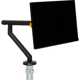 Monitorarm BakkerElkhuizen BE Flexible, für 1 Monitor, bis 10 kg, dreh-, neig- und schwenkbar, 80 mm Klemmweite, VESA-komaptibel, ergonomisch, Höhenverstellbar von 170 bis 582 mm, schwarz