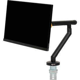 Monitorarm BakkerElkhuizen BE Flexible, für 1 Monitor, bis 10 kg, dreh-, neig- und schwenkbar, 80 mm Klemmweite, VESA-komaptibel, ergonomisch, Höhenverstellbar von 170 bis 582 mm, schwarz