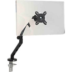 Monitorarm BakkerElkhuizen BE Flexible, für 1 Monitor, bis 10 kg, dreh-, neig- und schwenkbar, 80 mm Klemmweite, VESA-komaptibel, ergonomisch, Höhenverstellbar von 170 bis 582 mm, schwarz