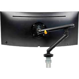 Monitorarm BakkerElkhuizen BE Flexible, für 1 Monitor, bis 10 kg, dreh-, neig- und schwenkbar, 80 mm Klemmweite, VESA-komaptibel, ergonomisch, Höhenverstellbar von 170 bis 582 mm, schwarz