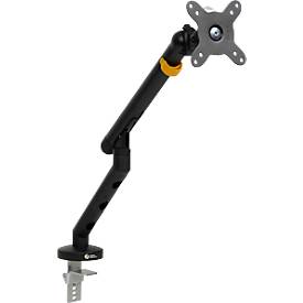 Monitorarm BakkerElkhuizen BE Flexible, für 1 Monitor, bis 10 kg, dreh-, neig- und schwenkbar, 80 mm Klemmweite, VESA-komaptibel, ergonomisch, Höhenverstellbar von 170 bis 582 mm, schwarz