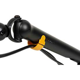 Monitorarm BakkerElkhuizen BE Flexible, für 1 Monitor, bis 10 kg, dreh-, neig- und schwenkbar, 80 mm Klemmweite, VESA-komaptibel, ergonomisch, Höhenverstellbar von 170 bis 582 mm, schwarz