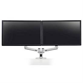 Monitorarm ergotron® LX, für 2 Displays bis 27″ & bis 9,1 kg pro Monitor, Tischhalterung, höhenverstellbar, neigbar, VESA, matt-schwarz