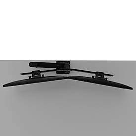 Monitorarm Ergotron LX Pro Dual Direct, für 2 Displays bis 27″, neig-/schwenk-/drehbar, höhenverstellbar, Tischhalterung, VESA, Metall, schwarz