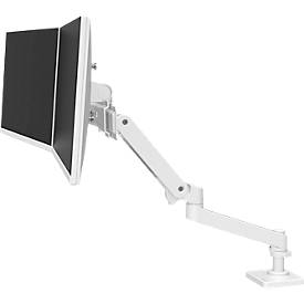 Monitorarm Ergotron LX Pro Dual Direct, für 2 Displays bis 27″, neig-/schwenk-/drehbar, höhenverstellbar, Tischhalterung, VESA, Metall, weiß