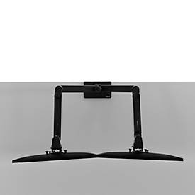 Monitorarm Ergotron LX Pro Dual, für 2 Displays bis 24″, neig-/schwenk-/drehbar, höhenverstellbar, Tischhalterung, VESA, Metall, schwarz