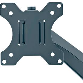 Monitorarm Leitz Ergo Dual, für 2 Displays bis 32' & bis 9 kg, dreh- und neigbar, höhenverstellbar, Kabelführung, VESA, dunkelgrau