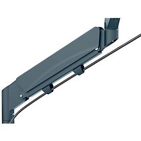 Monitorarm Leitz Ergo Dual, für 2 Displays bis 32' & bis 9 kg, dreh- und neigbar, höhenverstellbar, Kabelführung, VESA, dunkelgrau