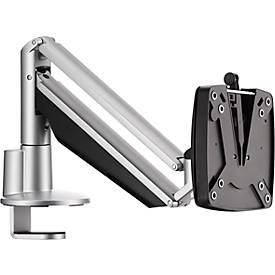Monitorarm Novus CLU I C, für 1 Monitor bis 7 kg, mit Tischbefestigung, neig/schwenk/höhenverstellbar, silbern/anthrazit