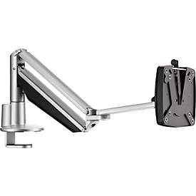 Monitorarm Novus CLU III C, für 1 Monitor bis 7 kg, mit Tischbefestigung, neig/schwenk/höhenverstellbar, silbern/anthrazit