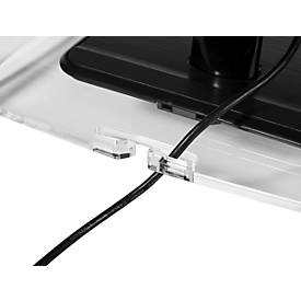 Monitorständer BakkerElkhuizen Q-riser 50, Acryl, bis 16 kg, feste Höhe 5,5 cm