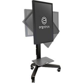 Monitorständer Ergotron Neo-Flex Mobile MediaCenter UHD 24-192-085, Bildschirme bis 54 kg, neig- & drehbar, höhenverstellbar, VESA, schwarz