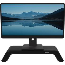 Monitorständer Fellowes Hana™ LT, für 1 Monitor bis 22,6 kg, 3-fach höhenverstellbar, mit Stauraum, B 560 x T 222 x H 102 mm, schwarz