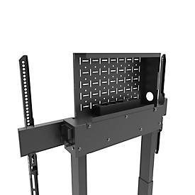 Monitorständer Neomounts by Newstar WL55-875BL MOVE Lift, Wandmontage, für 1 Display bis 100"/110 kg, höhenverstellbar, Kabelkanal, Hardwarefach, schwarz