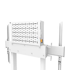 Monitorständer Neomounts by Newstar WL55-875WH1 MOVE Lift, Wandmontage, für 1 Display bis 100'/110 kg, höhenverstellbar, Kabelkanal, Hardwarefach, weiß