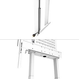 Monitorständer Neomounts by Newstar WL55-875WH1 MOVE Lift, Wandmontage, für 1 Display bis 100'/110 kg, höhenverstellbar, Kabelkanal, Hardwarefach, weiß