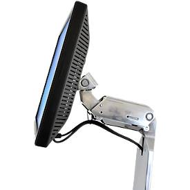 Monitorwagen Ergotron Neo-Flex 24-206-214, mit Schwenkarm, bis 5,5 kg, bis 27', höhenverstellbar, neig- & schwenkbar, VESA, grau