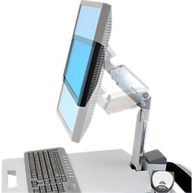 Monitorwagen Ergotron Neo-Flex 24-206-214, mit Schwenkarm, bis 5,5 kg, bis 27', höhenverstellbar, neig- & schwenkbar, VESA, grau