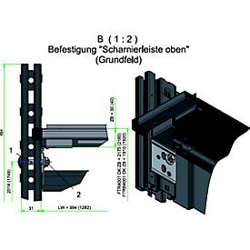 Montagesatz für Flügeltüren des Steckregal-System R 3000/4000, Schrauben & Muttern