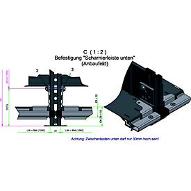 Montagesatz für Flügeltüren des Steckregal-System R 3000/4000, Schrauben & Muttern