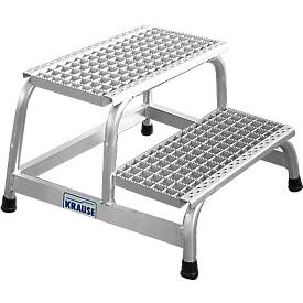 Montagetritt, mit Alu-Gitterroststufen, 2 Stufen