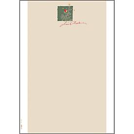 Motivpapier Sigel 'Christmas with Apples', DIN A4, 90 g/m2, 100 Blatt, weißes Feinpapier