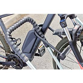 Mottez Fahrradständer für 2 Fahrräder, Grundmodul, verzinkter Stahl, Bügel mit Gummi, B 670 x T 590 x H 740 mm