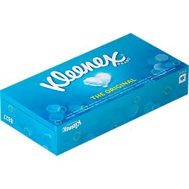Mouchoirs cosmétiques Kleenex® 8827, 2 plis, doux, en fibres vierges, certifié FSC, compatible avec le distributeur F1, blanc, 1 boîte de 100 mouchoirs