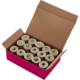 Müllbeutel Wildplastic® WILDBAG, Volumen 10 l, Stärke 20 µm, B 360 x H 565 mm, zu 100 % recycelbar, Recycling-LDPE, transparent, 15 Rollen à 25 Beutel