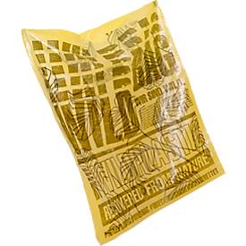 Müllbeutel Wildplastic® WILDBAG, Volumen 35 l, Stärke 25 µm, B 750 x H 570 mm, zu 100 % recycelbar, Recycling-LDPE, transparent, 15 Rollen à 12 Beutel