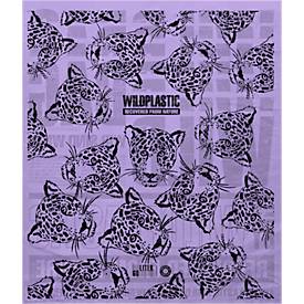 Müllbeutel Wildplastic® WILDBAG, Volumen 60 l, Stärke 30 µm, B 660 x H 840 mm, zu 100 % recycelbar, Recycling-LDPE, transparent, 15 Rollen à 10 Beutel