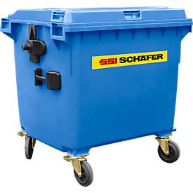 Image of Müllcontainer MGB 1100 FD, Kunststoff, 1100 l, blau
