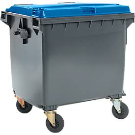 Müllcontainer MGB 1100 FD, Kunststoff, 1100 l, schwarzblau