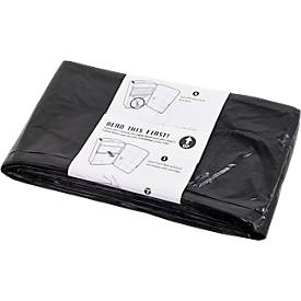 Müllsäcke für Sanitär Abfalleimer Janibell Privé, 10 x 30 l, 100 % biologisch abbaubar, HDPE, schwarz