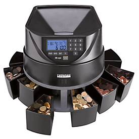Münzzähler Ratiotec Coinsorter CS250, zählt & sortiert bis zu 550 Euromünzen/min, mit Bündelfunktion