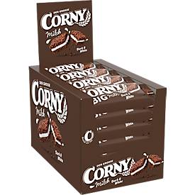 Müsliriegel Corny Milch Dark & White, Karton mit 24 Riegel je 40 g
