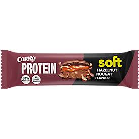 Müsliriegel Corny Protein Soft Hazelnut Nougat, Karton mit 12 Riegel je 45g 