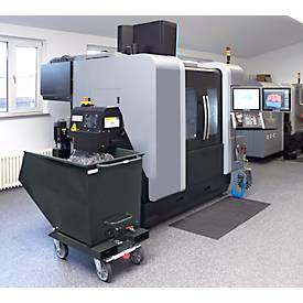 Muldenkipper 4702, 450 l, anthrazit RAL 7016, mit Ablasshahn und Sieb