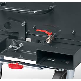 Muldenkipper 4702, 450 l, anthrazit RAL 7016, mit Ablasshahn und Sieb