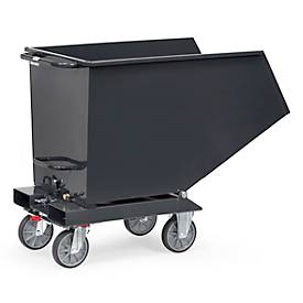 Muldenkipper 4704, 800 l, anthrazit RAL 7016, ohne Ablasshahn und Sieb