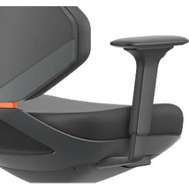 Multifunktions-Armlehnen ESD Texon, schwarz, 1 Paar