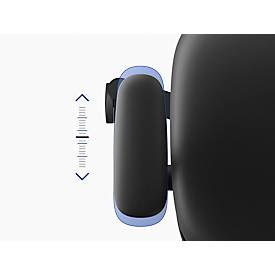 Multifunktions-Armlehnen ESD Texon, schwarz, 1 Paar