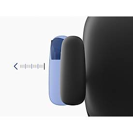 Multifunktions-Armlehnen ESD Texon, schwarz, 1 Paar