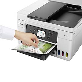 Multifunktionsdrucker Canon MAXIFY GX4050, 4-in-1, USB/LAN/WLAN, Auto Duplex/Mobildruck/Cloud, bis A4, inkl. 4 Tintenflaschen